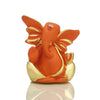 Handmade ceramic Ganesha idol, measuring 7L x 5W x 8H cm, symbolizing wisdom and prosperity, ideal for home decor and altars."