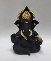 Handmade Ganesha idol in resin, symbolizing prosperity and wisdom, perfect for home altar or car dashboard