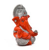 Handmade Ganesha idol in resin for car dashboard, measuring 5.1 cm x 5.1 cm x 7.6 cm, designed to bring blessings and positivity while driving.