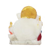 Handmade resin Ganesha idol, 8.5cm tall, beautifully detailed, ideal for home altar, car dashboard, or as a spiritual gift
