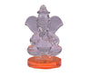 Handmade 180g glass Ganesha idol for car dashboard or home altar, symbolizing wisdom, prosperity, and peace in Hinduism.