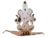 Handmade glass Ganesha idol, an elegant showpiece ideal for altars or car dashboards, showcasing intricate craftsmanship and divine charm."