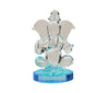 Handmade 400g glass Ganesha idol for car dashboard or home altar, symbolizing prosperity, wisdom, and peace in Hinduism.