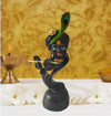 Handmade Lord Krishna idol, beautifully crafted resin statue ideal for home, office, or altar, representing Hindu deities and spirituality.