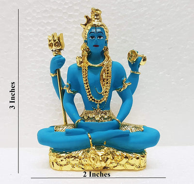 Handmade Lord Shiva resin idol, ideal for enhancing spiritual spaces, homes, offices, or as a thoughtful gift for any occasion.