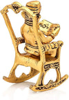 Handmade metal Ganesha showpiece, 13x5x8 cm, 550g, symbolizing wisdom and prosperity. Ideal for home decor, altar, or gifting.