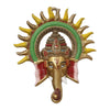 Handmade 240g metal Ganesha wall hanging, symbolizing wisdom and prosperity, perfect for home or office decor.