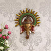 Handmade 240g metal Ganesha wall hanging, symbolizing wisdom and prosperity, perfect for home or office decor.