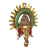Handmade 240g metal Ganesha wall hanging, symbolizing wisdom and prosperity, perfect for home or office decor.