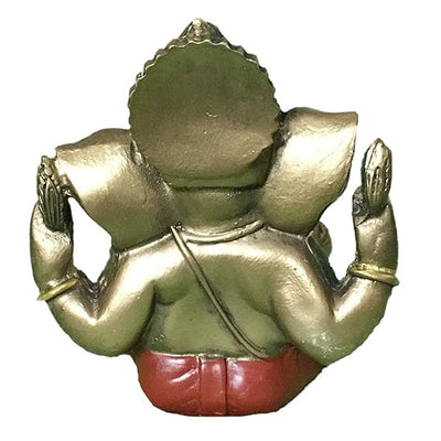 Handmade polystone Ganesha idol, symbolizing prosperity and wisdom, ideal for home decor and spiritual altars.