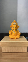 Handmade resin Ganesha idol, symbolizing prosperity and wisdom, perfect for home decor and altars."