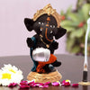 Handmade resin Ganesha idol, 600 grams, measuring 6.2x3x3 cm, symbolizing good luck, success, and prosperity, ideal for home altar or gifting."