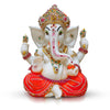 Handmade resin Ganesha idol, 1000g, 23x15x23 cm, beautifully crafted for home decor, symbolizing wisdom and prosperity."
