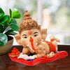 Handmade resin Ganesha idol, beautifully crafted showpiece symbolizing wisdom and prosperity, perfect for home decor