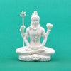 Handmade polyresin Shiva Murti, intricately designed idol of Lord Shiva, ideal for home, car, or altar, symbolizing tranquility and spirituality.