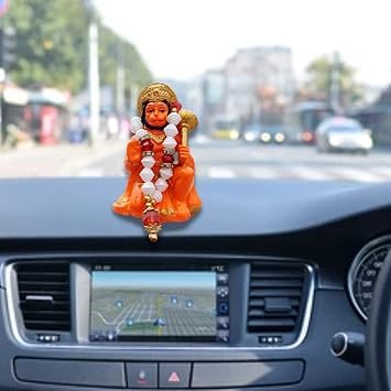 Handmade marble statue of Lord Hanuman, intricately detailed, ideal for altars, home decor, and spiritual gifting.