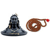 A handmade Shiva idol made from synthetic rubber, showcasing intricate details and vibrant colors, suitable for altars and home decor.