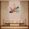 Hanuman wall sticker measuring 51 x 38 cm, made from durable PVC, perfect for enhancing home decor with a touch of Hindu faith.