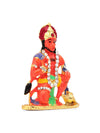 Handmade aluminum idol of Lord Hanuman, intricately designed, symbolizing strength and protection, ideal for altars and home decor.