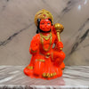 Handmade Hanuman Ji idol in resin, depicting the Monkey God in a blessing posture, ideal for altars and home decor.