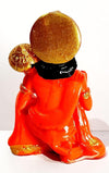 Handmade polyresin idol of Hanuman Ji, intricately detailed and symbolizing strength and protection, ideal for altars and home decor.