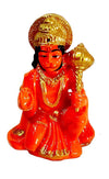 Handmade polyresin idol of Hanuman Ji, intricately detailed and symbolizing strength and protection, ideal for altars and home decor.