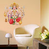 A colorful wall sticker of Lord Hanuman, showcasing his divine strength, ideal for enhancing the decor in homes celebrating Hindu culture.