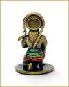 Handmade resin idol of Lord Hanumanji, featuring intricate details, ideal for home altars or car dashboards, representing Hindu spirituality
