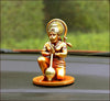 Handmade resin idol of Lord Hanumanji, featuring intricate details, ideal for home altars or car dashboards, representing Hindu spirituality.