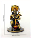 Handmade resin idol of Lord Hanumanji, featuring intricate details, ideal for home altars or car dashboards, representing Hindu spirituality.