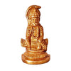 Handcrafted Hanumanji Brass Idol, showcasing intricate details and a portable size, ideal for altars, car dashboards, or decorative use.