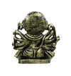 Handmade brass idol of Lord Hanumanji in Panchmukhi form, featuring intricate details, ideal for home altars or car dashboards.