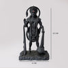 Handcrafted Hanumanji Resin Idol, measuring 6L x 3W x 10H cm, showcasing vibrant colors and intricate details, ideal for altars and daily prayers.