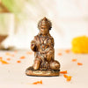 "Handmade resin idol of Lord Hanumanji, featuring intricate details and a vibrant finish, measuring 5.1 L x 4 W x 8.9 H centimeters. Ideal for car dashboards, home decor, and puja rooms, symbolizing protection and strength."