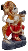Handcrafted Hanumanji Carrying Sanjivani Parvat Idol, measuring 5L x 2W x 8H cm, showcasing intricate details, ideal for worship and decoration.