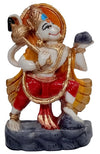 Handcrafted Hanumanji Carrying Sanjivani Parvat Idol, measuring 5L x 2W x 8H cm, showcasing intricate details, ideal for worship and decoration.