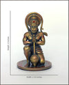 Handcrafted resin idol of Lord Hanumanji Bajrangbali, showcasing intricate details, ideal for altars and spiritual spaces.
