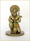 Handcrafted resin idol of Lord Hanumanji Bajrangbali, showcasing intricate details, ideal for altars, home temples, and car dashboards.