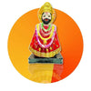 Handcrafted Khatu Shyam Ji Murti made of resin, featuring vibrant red and gold hues, symbolizing prosperity and devotion.