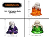 Set of laughing Buddha babies crafted from durable microfiber, ideal for home or office decor, spreading positivity and good fortune