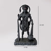 A beautifully crafted Lord Bahubali Hanuman idol made of resin, depicting Hanuman holding the Sanjeevani Parvat in a serene pose.