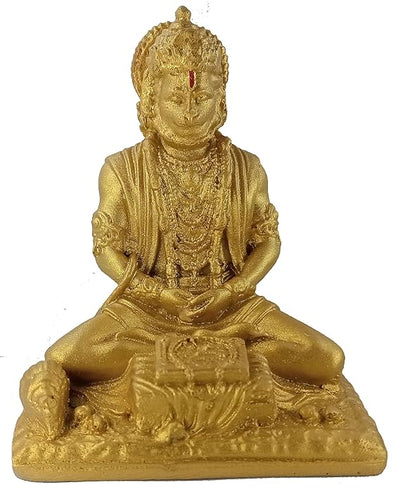 "Handmade Lord Bahubali Hanuman Ji idol made from composite stone, ideal for home decoration, puja, and as a thoughtful gift."