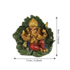Handmade resin Lord Ganesh idol for pooja rooms, featuring detailed craftsmanship and vibrant colors, symbolizing wisdom and prosperity.