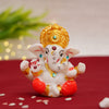 Handmade Lord Ganesh idol (5 cm x 5 cm x 6 cm) for car dashboards, symbolizing wisdom and prosperity, enhancing your driving experience.