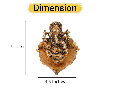 Handmade metal Lord Ganesh idol, perfect for home decor or puja gifts, symbolizing wisdom and prosperity with intricate detailing.