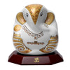 Handmade Lord Ganesh idol for car dashboard and home decor, crafted from ceramic, measuring 5.5L x 3.5W x 5.5H cm, symbolizing wisdom and prosperity