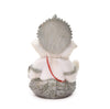 Handmade Lord Ganesh idol for car dashboard, crafted from marble, measuring 5.1L x 5.1W x 7.6H cm, symbolizing wisdom and prosperity