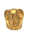 Handmade Lord Ganesh idol for car dashboard, crafted from metal, measuring 7L x 6W x 5H cm, symbolizing wisdom and prosperity