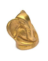 Handmade Lord Ganesh idol for car dashboard, crafted from metal, measuring 7L x 6W x 5H cm, symbolizing wisdom and prosperity