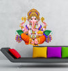 3D wall sticker of Lord Ganesha, crafted from high-quality PVC vinyl, ideal for home decor and honoring Hinduism.